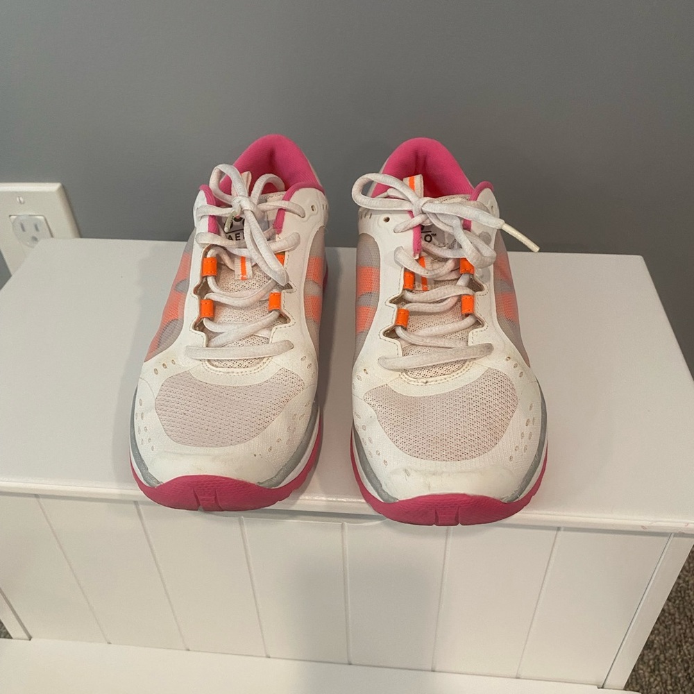Abeo Vibrant Pink and Orange Sneakers